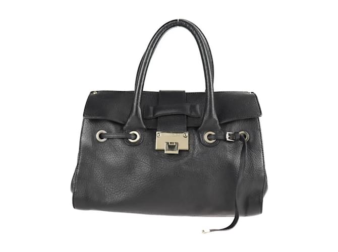 Jimmy Choo Riley Handbag Black Leather  ref.1555945