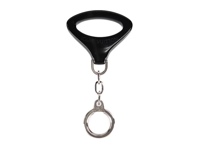 Louis Vuitton Portocre Epi Z Keychain Black Silvery Metal Plastic  ref.1555959