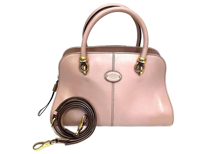 Tod's Sera 2WAY Pink Handbag Leather  ref.1555967