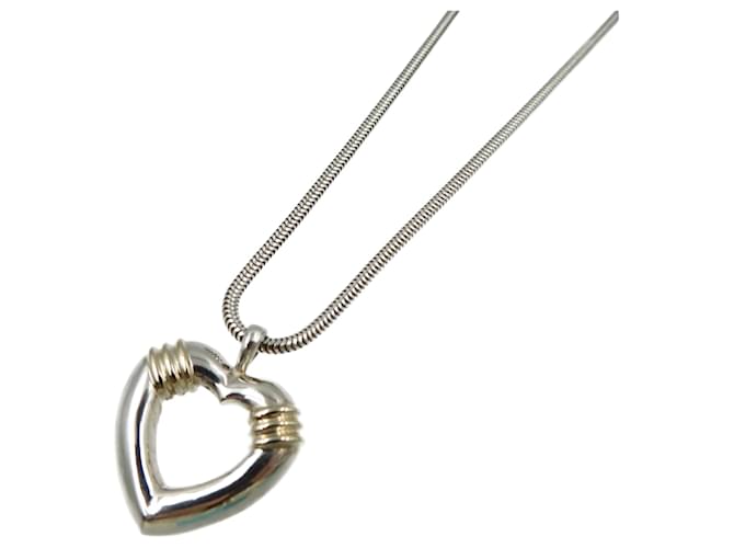 Tiffany & Co Colar Tiffany Heart em prata 925 e ouro K18  ref.1555990