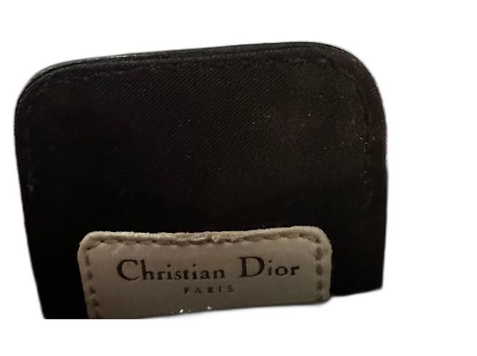 Dior 30 Montaigne Phone Case Blue and Beige Leather Canvas