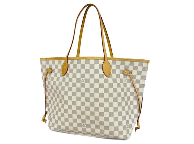 Bolso tote Damier Azur Louis Vuitton Blanco Lienzo  ref.1556162