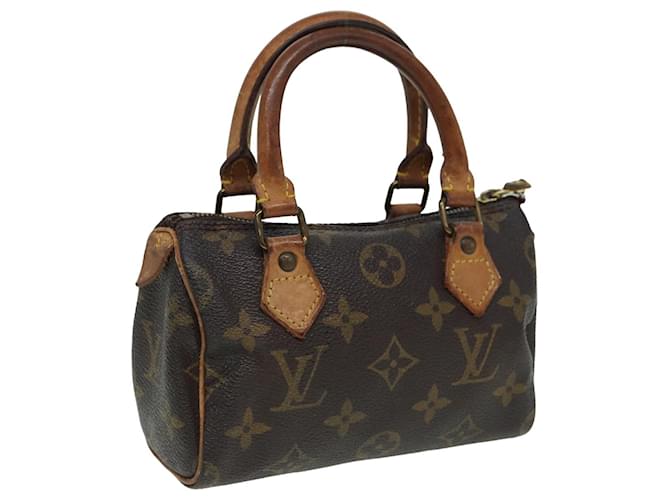 LOUIS VUITTON Bolsa de Mão Mini Speedy Monogram M41534 LV Auth fm3593 Monograma Lona  ref.1556252