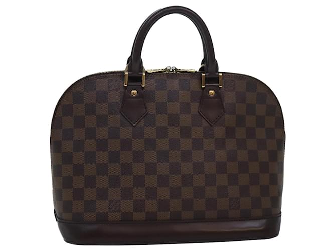 LOUIS VUITTON Damier Ebene Alma Hand Bag N51131 LV Auth 84055  ref.1556262