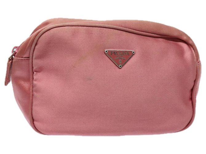 Prada Nylon Tasche Rosa Auth 84239 Pink
