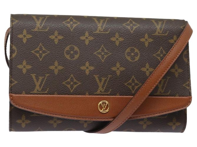 LOUIS VUITTON Monogram Bordeaux 24 Bolsa de Ombro M51798 LV Auth 83005
