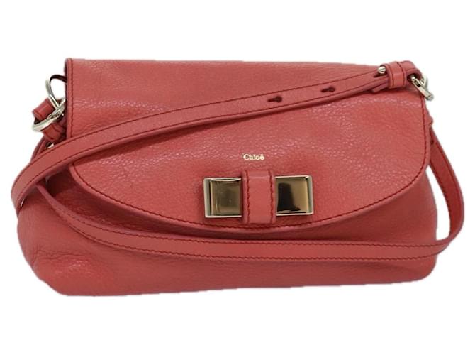 Chloé Chloe Lily Hand Bag Leather 2way Pink Auth yk13779  ref.1556364