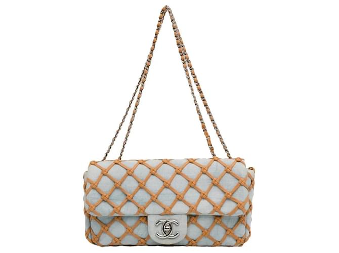 Chanel SAC CROSSBODY CLASSIQUE/INTEMPOREL Cuir Toile Multicolore  ref.1556396