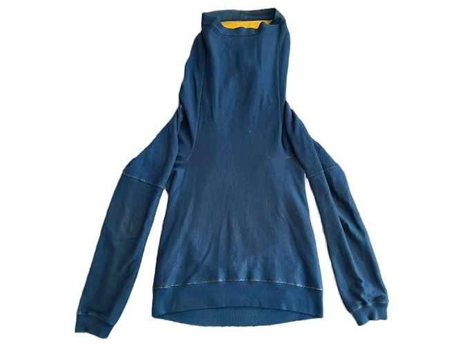 Autre Marque Strickwaren Riesen Kapuze Bernhard Willhelm. Blau