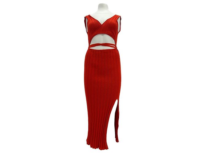 Autre Marque Vestidos Ester Manas T.FR Talla Única Algodón Naranja