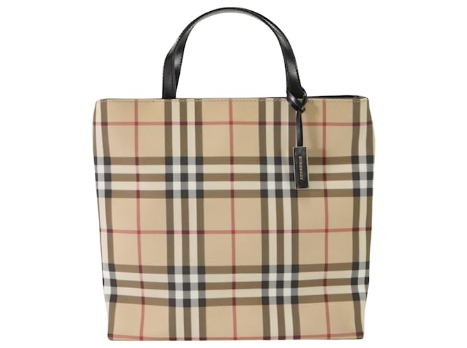 Burberry Nova Check Bege Lona  ref.1556897