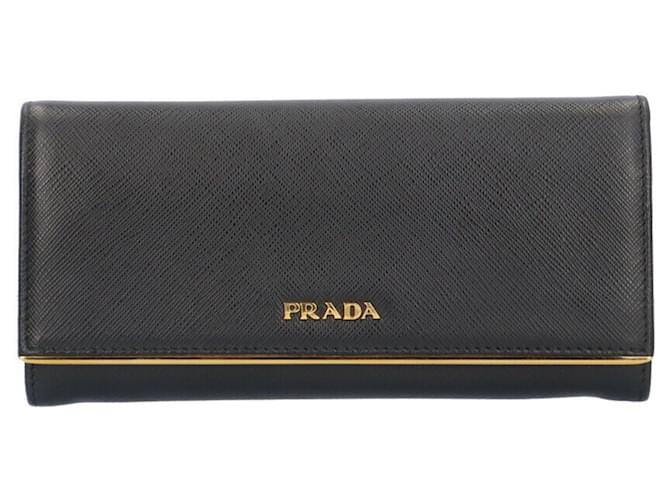 Prada Saffiano Preto Couro  ref.1556954