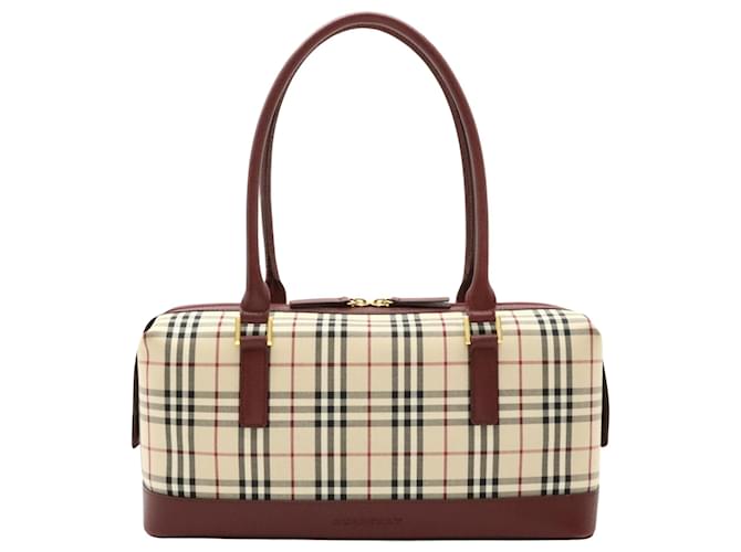 Burberry Nova Check Beige Lienzo  ref.1556979