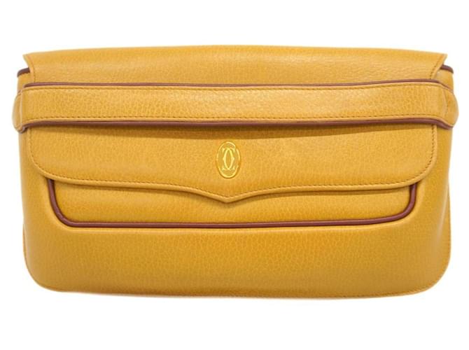 Ligne Must de Cartier Cuir Jaune  ref.1557119