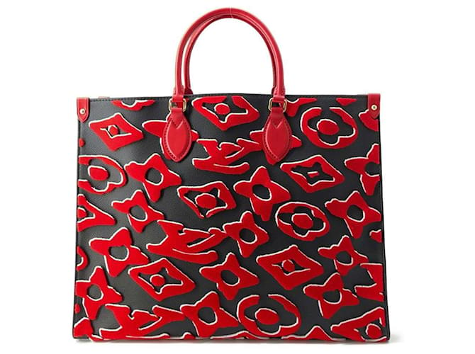 Louis Vuitton Onthego Toile Rouge  ref.1557122