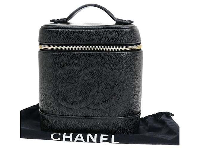 Vanity Vanité Chanel Cuir Noir  ref.1557149