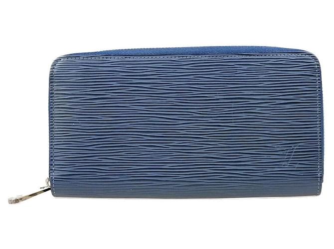 Louis Vuitton Zippy wallet Blue Leather  ref.1557151