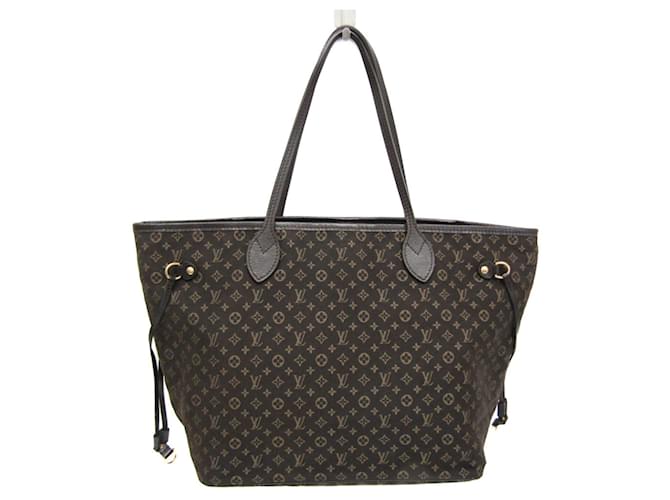 Sac tote Neverfull MM Monogram Idylle Louis Vuitton Toile Gris anthracite  ref.1557230