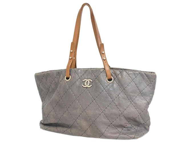 Chanel braune Leder-Tote