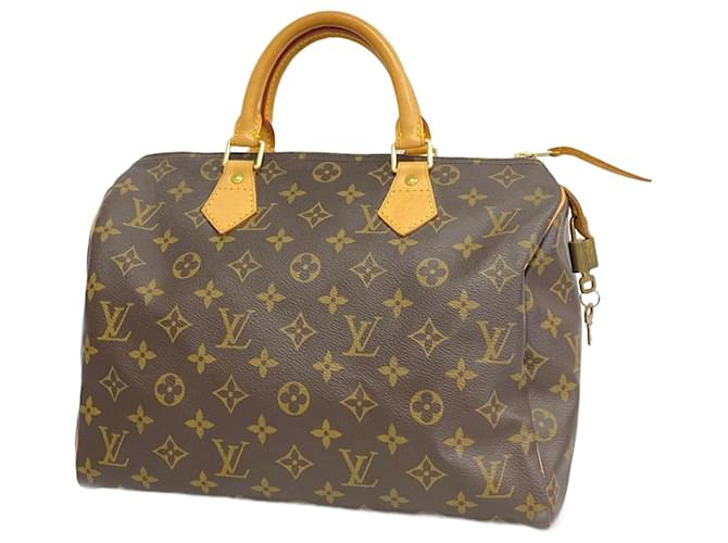 Borsa Louis Vuitton Monogram Speedy 30 Marrone  ref.1557552