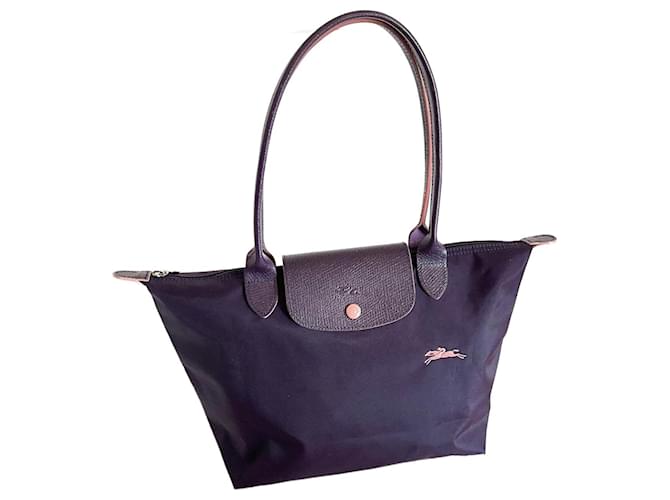 Longchamp Falten Leder Nylon  ref.1557850