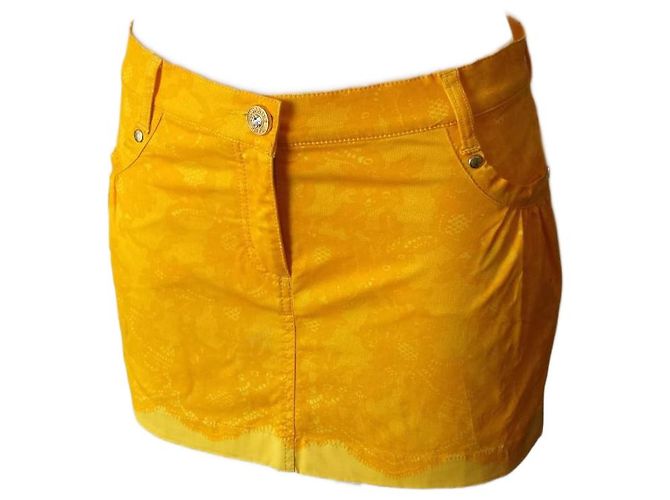 Gonna Blumarine multicolore in cotone Giallo