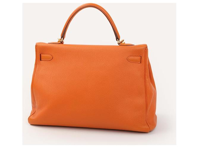 Kelly Hermès HERMES Sacs à main Cuir Orange  ref.1557882