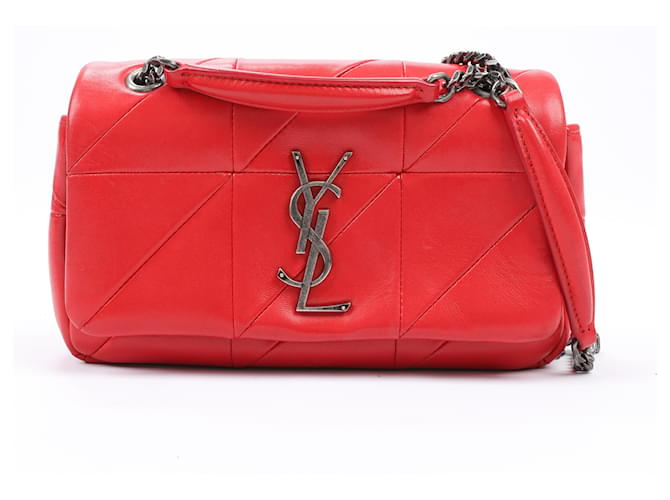 Borsa a spalla in pelle Jamie con catena Saint Laurent Paris in rosso 515820  ref.1557899