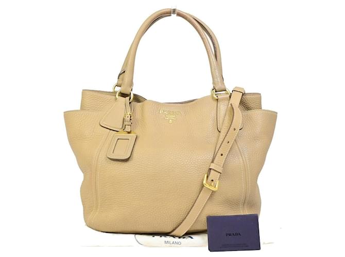 Prada Beige Leder  ref.1557939