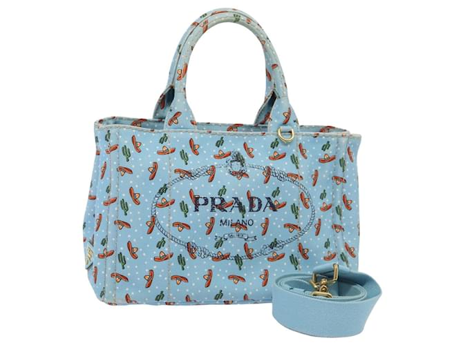 Prada Canapa Blue Cloth  ref.1557948