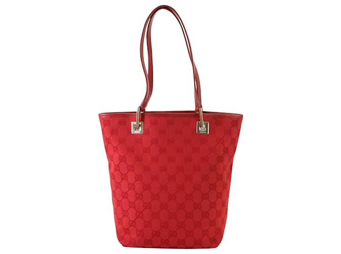 Lona GG de Gucci Roja Lienzo  ref.1557954