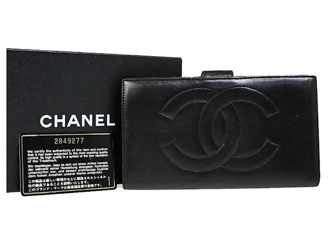 Timeless Chanel Cc Black Leather  ref.1558035