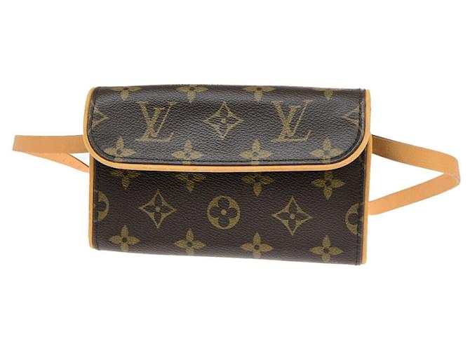 Louis Vuitton Florentine Brown Cloth  ref.1558056