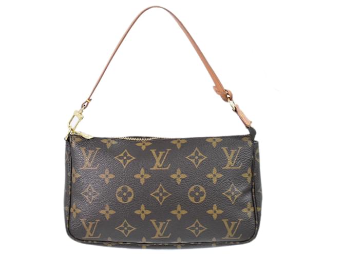 Louis Vuitton Pochette Accessoire Brown Cloth  ref.1558083