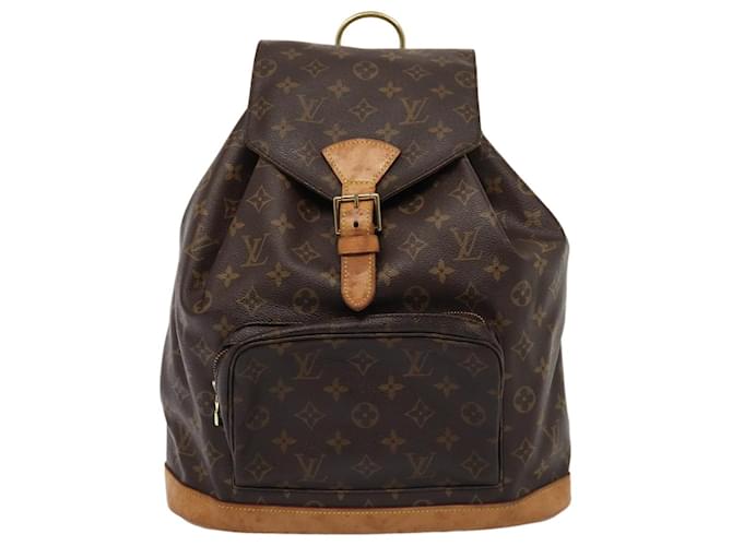 Louis Vuitton Montsouris Marrone Tela  ref.1558087