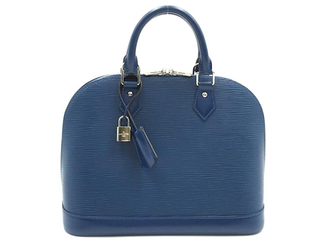 Louis Vuitton Alma Cuir Bleu  ref.1558093