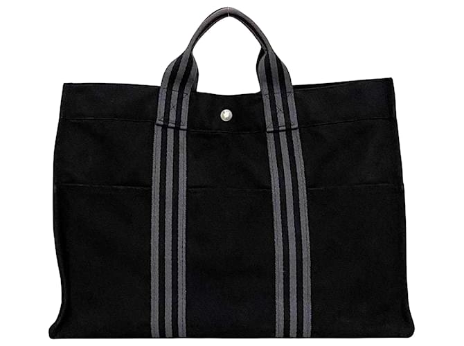 Hermès Herline Black Cloth  ref.1558165