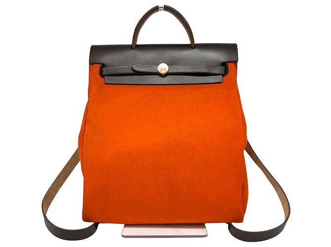 Hermès Herbag Marrom