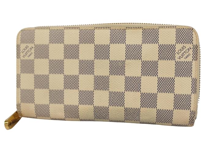 Zippy Geldbörse von Louis Vuitton Beige Leinwand  ref.1558218