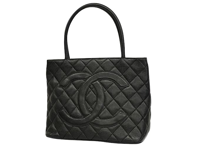 Chanel Medaillon Black Leather  ref.1558498