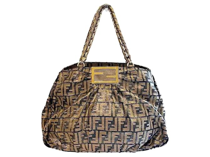 Fendi Zucca Toile Marron  ref.1558522