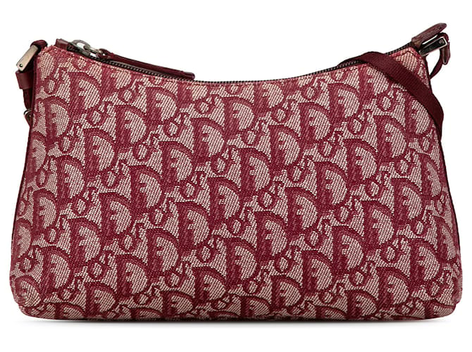 Dior Rote Schräg-Canvas-Schultertasche Leinwand Tuch  ref.1558597