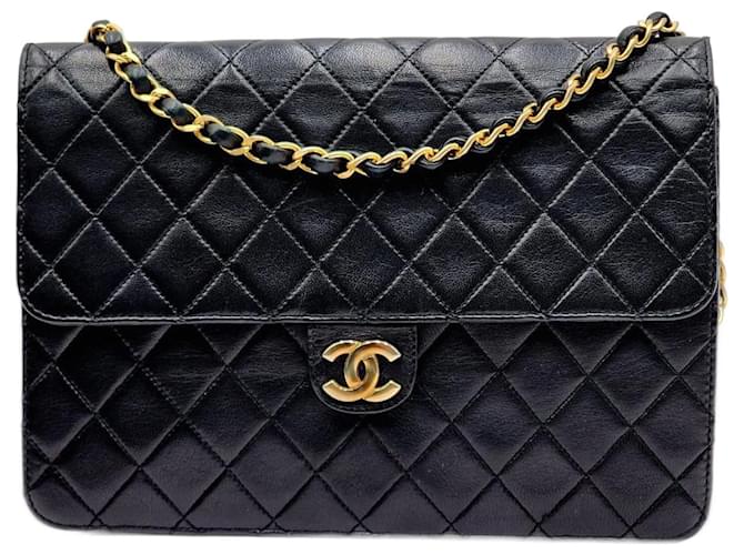 Chanel Timeless Classic Single Flap Shoulder Bag Black Leather  ref.1558690