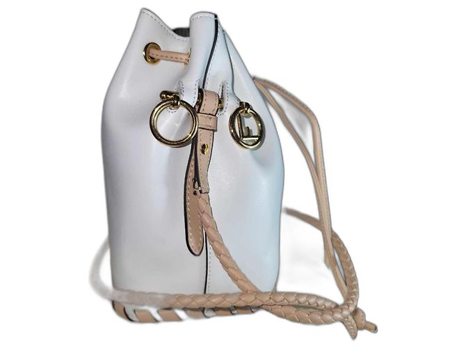 Mini bolsa balde Fendi Fora de branco
