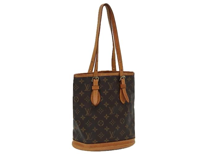 LOUIS VUITTON Sac à épaule Monogram Bucket PM M42238 LV Auth 83904 Toile Monogramme  ref.1558867