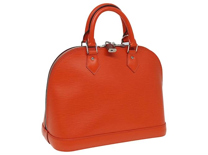 LOUIS VUITTON Epi Alma PM Bolso de Mano Naranja Pimon M40623 LV Auth 82018 Cuero  ref.1558888