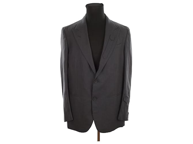 Fendi Linen jacket Grey  ref.1558908