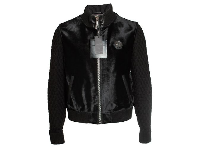Philipp Plein, Ponyskin jacket Black