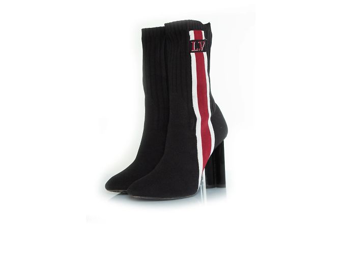 Louis Vuitton, Silhouette black fabric boots