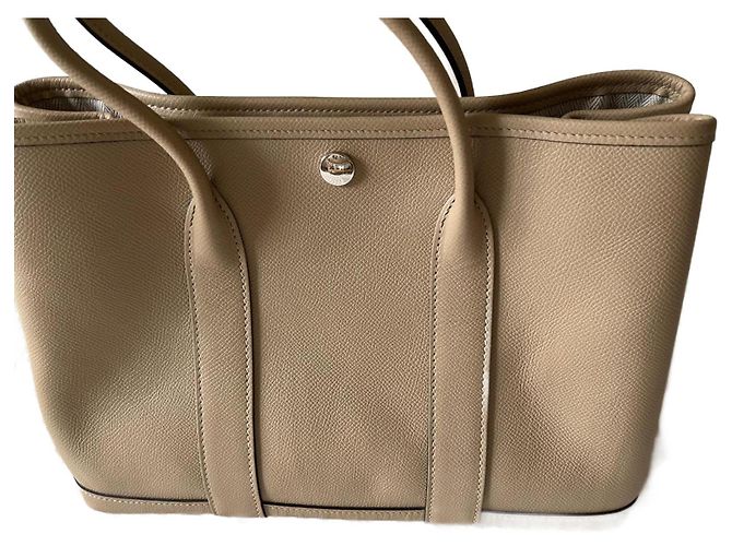 Hermès Garden Party 30 Beige Cuero Epsom